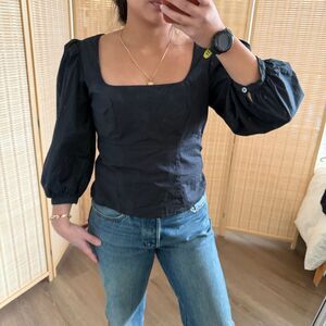 Staud puff sleeve top